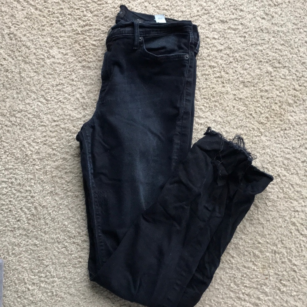 Black ripped up jeans